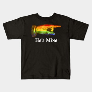 Hes Mine Gay Couple Im His Matching Kids T-Shirt